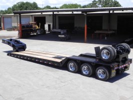 Lowboy Cama baja cuello de ganso (removible, sin soporte) para 80 ton