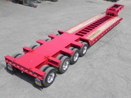 Lowboy Cama baja cuello de ganso (rigida) para 100 ton