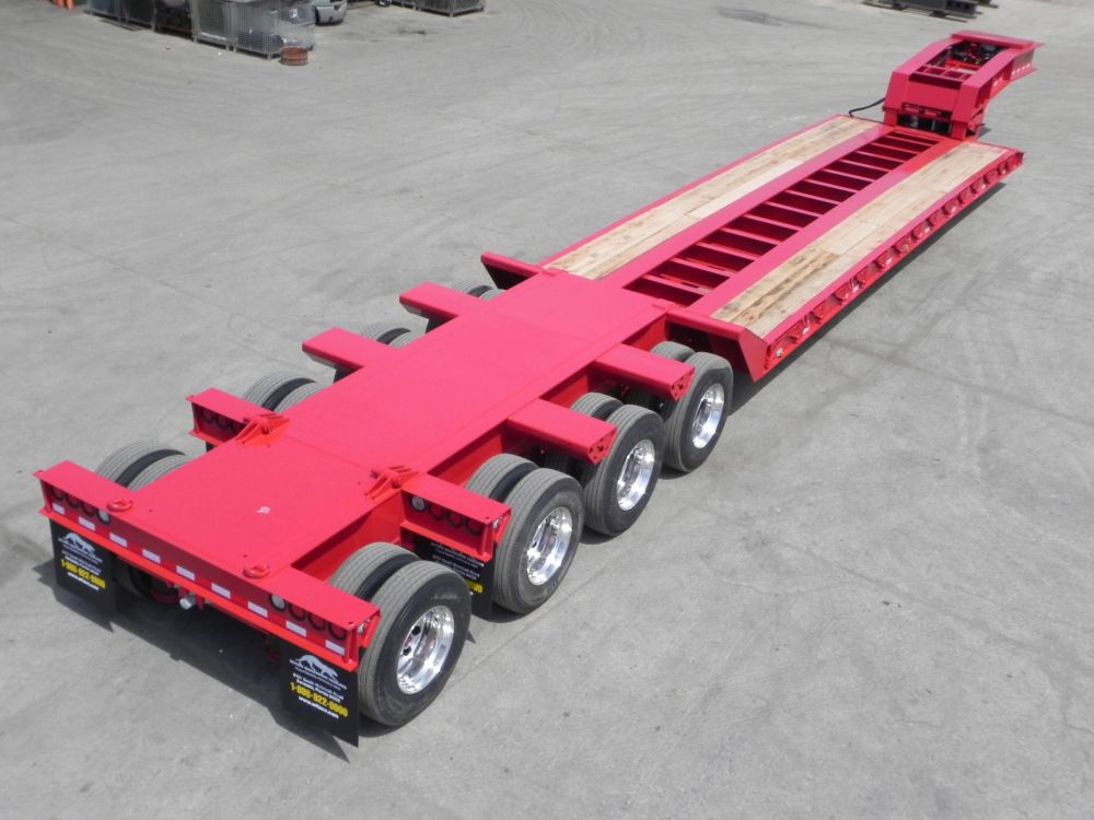 Lowboy en Venta Cama baja cuello de ganso (rigido) para 70 ton, con 4 ejes, cuna de 24' y largo de 54', incluye tendido de llantas completo